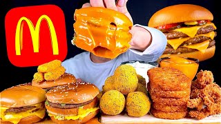 ASMR 맥도날드 트리플치즈버거🍔뿌링치즈볼 뿌링치즈스틱 해쉬브라운 먹방 McDonalds Big Mac With Cheese Ball Hash Brown MuKBang [upl. by Atnaloj338]