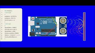 Calculate Distance using Ultrasonic Sensor and Arduino Uno Microcontroller [upl. by Tremain]