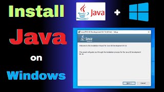 How to Download and Install Java on Windows Laptop or pc [upl. by Ianthe]