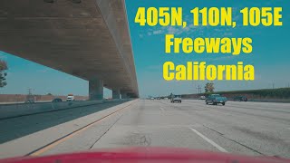 405N 110N 105E Freeways California 9724 [upl. by Sheridan179]