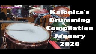 KALONICA NICX Drumming compilation January 2020 [upl. by Hgielrebmik]