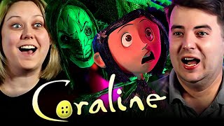 CORALINE 2009 First Time Watching REACTION [upl. by Lleirbag]