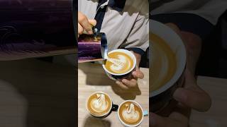 Barista coffee making latteartclass coffeeart coffee baristalatteart barista coffeedecoration [upl. by Mccready441]