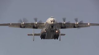 Antonov An22  Takeoff amp Landing [upl. by Cameron]