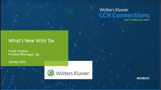 CCH Axcess™ Tax amp CCH® ProSystem fx® Tax Whats New in Tax 2021 [upl. by Uhile508]