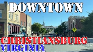 Christiansburg  Virginia  4K Downtown Drive [upl. by Nolyarb]