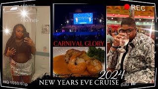 CARNIVAL GLORY NEW YEARS CRUISE 2024 VLOG  TRAVEL  EMBARKATION  SAIL AWAY PARTY  DAY 1 [upl. by Jeri]