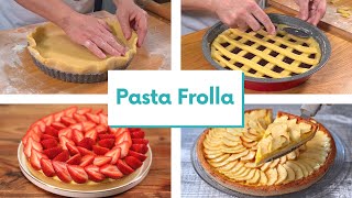 PASTA FROLLA Ricetta per Crostate e Biscotti [upl. by Mesics]