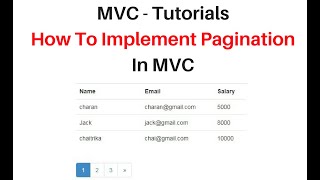 aspnet mvc 5 search and paging using PagedListMvc Ver 45 [upl. by Sofie]