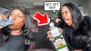 REPLACING MY SISTERS WATER WITH VINEGAR PRANK EXTREMELY HILARIOUS [upl. by Enilegnave]