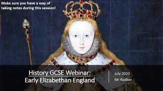 Edexcel GCSE History Early Elizabethan England [upl. by Anaerda]