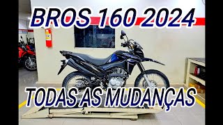 BROS 160 ESDD 2024 PRETA EM DETALHES [upl. by Nylirad]