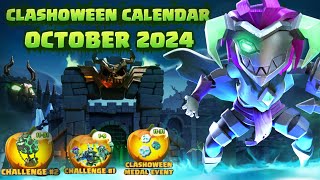 October 2024 Season Calendar Explained  clashoween   October New Event [upl. by Ernie]