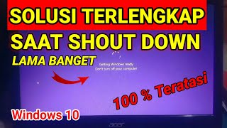 Tutorial Paling Lengkap Cara Mengatasi getting windows ready dont turn off your computer [upl. by Atenik]