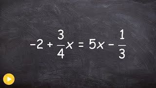 Solve an equation for x by clearing fractions with multiple steps [upl. by Morrie328]