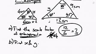 Similarity and Congruence Y10  Chapter 23 [upl. by Chladek]