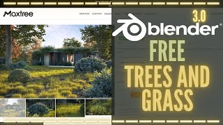 😃FREE HIGH QUALITY TREES FOR BLENDER  Maxtrees  Blender 30 [upl. by Ulla]