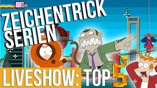 Top 5  Zeichentrickserien für Erwachsene  Liveshow 07 0212 [upl. by Nnewg]