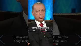 Tayyip Erdoğan Kim Milyoner Olmak İster 1 Milyonluk Soru [upl. by Novahs]