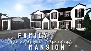 100k No Advanced Placement Family Mansion ROBLOX bloxburg [upl. by Namyw]