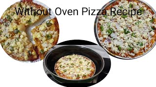 Without Oven pizza Recipe 🍕🍕🍕 Paneer Pizza Recipe  Easy to Cook  Tasty food  Wow 👌 Kitchen [upl. by Meekyh]