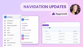 Navigatin updates left side menu organization picker and contracts [upl. by Haden714]