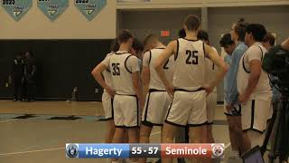 Hagerty VS Seminole  Hagerty Basketball [upl. by Gerlac89]