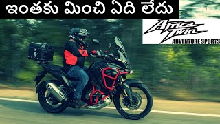 Honda Africa Twin Exclusive Telugu Ride Review  ఇంతకు మించి ఏది లేదు [upl. by Eahcim]