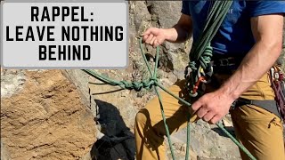 Rappelling without an established anchor MacrameEquivocation Hitch [upl. by Iruahs]