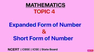 How to teach kids at home Expanded Form amp Short Form of Number Check Place ValueGrade 110 [upl. by Clie]