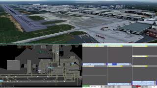 EGKKGND  Gatwick Ground  Vatsim UK ATC  1309  Towerview Part 4 [upl. by Araf735]