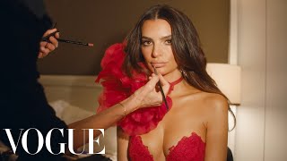 Behind Emily Ratajkowskis Dream Met Gala Dress  Vogue [upl. by Katzir]