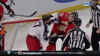 Brandon Dubinsky vs Mark Borowiecki Mar 4 2017 [upl. by Tsnre654]