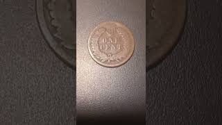 1888 INDIAN HEAD PENNY US coin collection treasurehunt shorts [upl. by Meekar574]