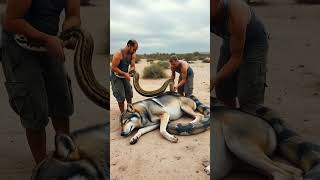 fight between cobra snake Gray Wolf animals kobra snake cobra shortvideo short shortsfeed [upl. by Rebeca]