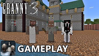 GRANNY 3 GAMEPLAY IN MINECRAFT [upl. by Storfer]