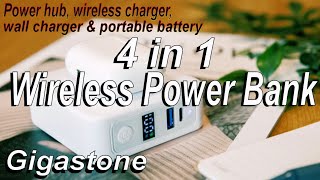 Gigastone 4 in 1 Wireless Power Bank to Keep You In Charge [upl. by Ulphia]