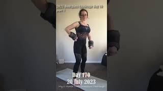 Day 170 Chloe Ting Transformation amp Weight Loss Challenge 2023 Motivation 💚 part 1 [upl. by Enined]