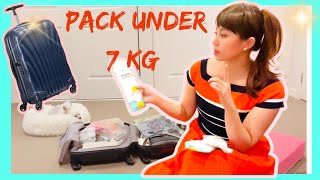 How I pack carryon luggage under 7kg and useful tips [upl. by Lamaj]