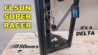 How fast is FLSUN SUPER RACER 3D printer with linear delta moving mechanism [upl. by Ellevehc615]