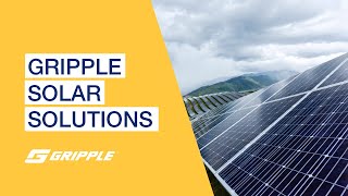 Introducing Gripple Solar Solutions  Lightweight products heavyweight performance [upl. by Sabir520]