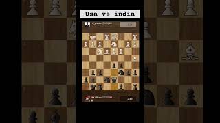 Chess  hikaru match  pranav  usa vs india chess checkmate viralvideo trending [upl. by Llewej891]