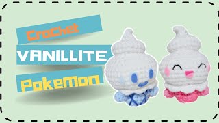 Vanillite Pokemon crochet keychain tutorial miniddugi crochet amigurumikeychain amigurumi [upl. by Cadell623]