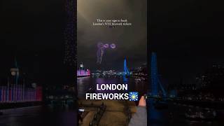 ⚡London is waiting for you in 2025 🌟UK Fireworks  trending [upl. by Ahteral811]