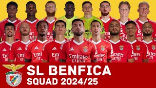 SL BENFICA Full Squad For Season 202425  Benfica  FootWorld [upl. by Eeleimaj]