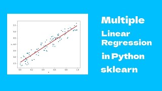 Multiple Linear Regression in Python  sklearn [upl. by Lacefield]