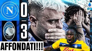 😓AFFONDATI NAPOLI 03 ATALANTA  LIVE REACTION NAPOLETANI AL MARADONA HD [upl. by Tsepmet]