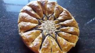 Tarta de hojaldre con chocolate  تارت بالعجينة المورقة والشكلاطة [upl. by Naibaf]