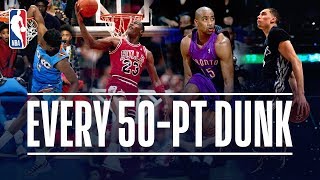 Every 50Point Dunk In NBA Dunk Contest History 19842019 [upl. by Northrup]