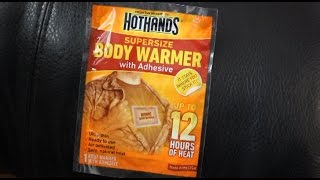 How to stay warm in cold weather  Adhesive body warmers [upl. by Amii]